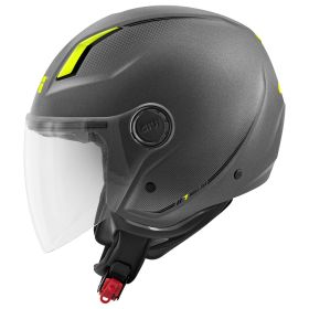 Casco demi-jet GIVI 11.7 Solid titanio giallo