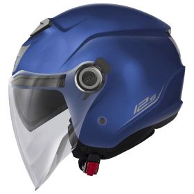 Jet Helmet GIVI 12.5 Solid Matt Blue Decals Grey