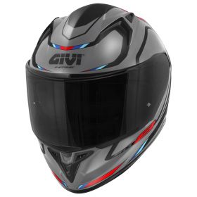 Full Face Helmet GIVI 50.8 Mach1 Matt Grey Black Red