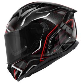 Full Face Helmet GIVI 50.8 Mystical Black Red Titanium