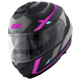 Modular Helm GIVI X21 Evo Number Mattschwarzes Titanrosa