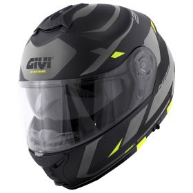 Modular Helmet GIVI X21 Evo Number Matt Black Titanium Yellow
