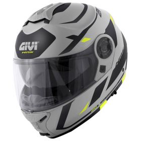 Modular Helm GIVI X21 Evo Number Mattgrau Schwarz Gelb