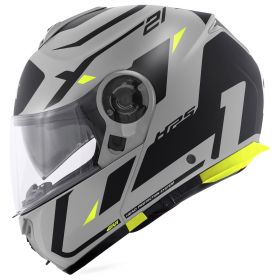 Modular Helm GIVI X21 Evo Number Mattgrau Schwarz Gelb