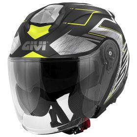 GIVI X25 Trace Jethelm Urban schwarz Titan gelb