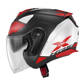 Casco jet urbano GIVI X25 Target nero bianco rosso