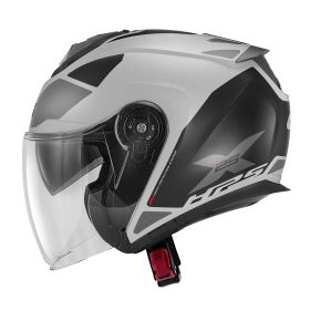 Casco jet urbano GIVI X25 Target argento nero