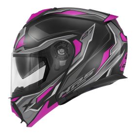 GIVI X27 Sector Modular helmet black titanium fuchsia
