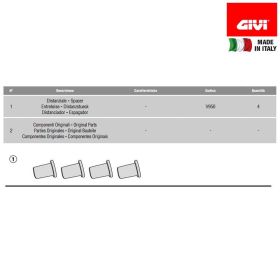 Kit montaggio telai laterali GIVI PL7705CAMKIT
