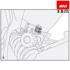 Kit montaggio telaietto portavaligie GIVI PLR7406CAM su DUCATI Multistrada 950