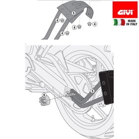 GIVI RM01/RM02 Mudguard Mounting Bracket Kit for SUZUKI DL 1000 V-Strom