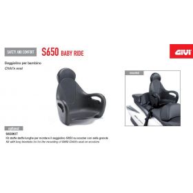GIVI S650 Motorcycle child seat