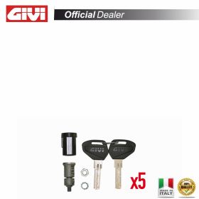Kit unificazione chiavi GIVI per 5 valigie con serrature Security Lock