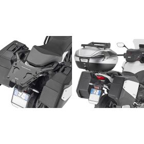 Portapacchi Monokey GIVI SRA1196 alluminio anodizzato con piastra