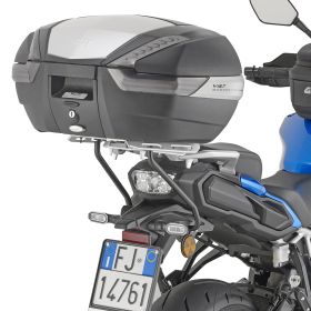 GIVI SRA3128 Monokey rear rack anodized aluminum with plate
