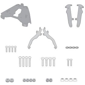 GIVI SRA5127 Monokey rear rack anodized aluminum with plate