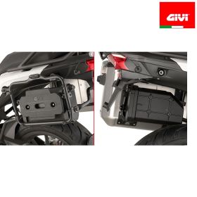 GIVI toolbox mounting kit on PL8712 rack