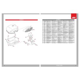 GIVI weißer Unterboden-Katadiopter für E450 Topcase