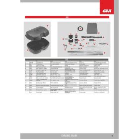 Chiave serratura GIVI per valigie E45