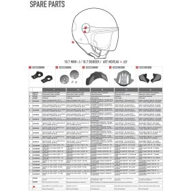 GIVI Z2251R COPPIA MECCANISMI VISIERA H107