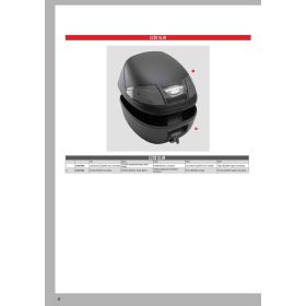 GIVI Schwarzes E230 Topcase-Deckel