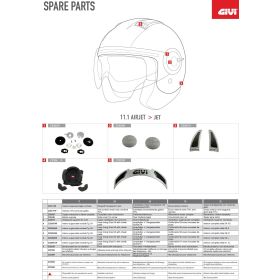 HELMPOLSTERUNG GIVI Z232660R