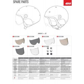 GIVI SPARE PART Z249254R - COMPLETE INNER LINING TG JL/54