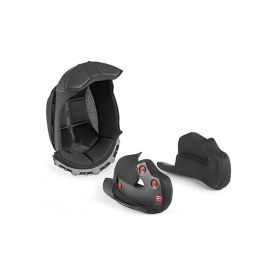 Interno Imbottitura Casco Completo Nero per GIVI X21 / X22 Taglia XL