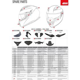 GIVI Z2518R COPPIA MECCANISMI VISIERA