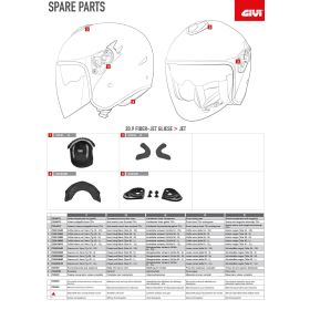 RICAMBIO GIVI Z2573R SCORREVOLE PRESA ARIA