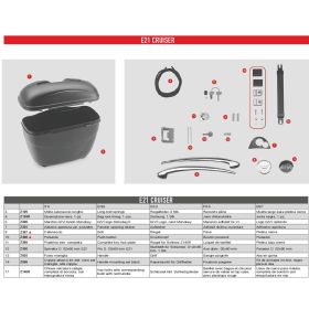 Kit 4 attacchi maniglia GIVI interni/esterni