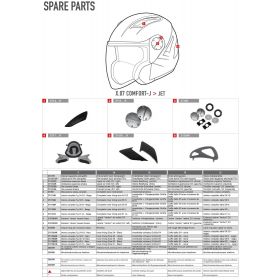 GIVI SPARE PART Z71756R - COMPLETE INNER LINING TG 56/S