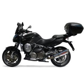 Marmitta slip-on GPR trioval omologata per aprilia mana 850 gt