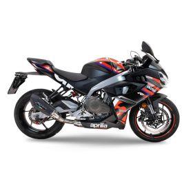GPR Vollauspuff gp evo4 Schwarz Titan mit Katalysator für Aprilia RS 457