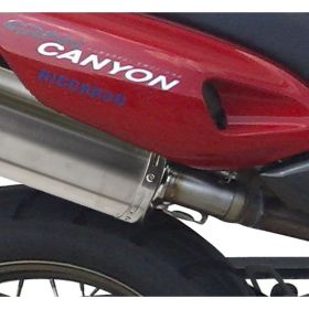 GPR Slip-On-Auspuffanlagen Fury Black genehmigt für Cagiva Gran Canyon