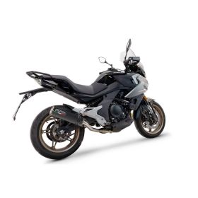 GPR m3 black slip-on exhaust in titanium approved for CF Moto 700 MT