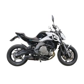 Marmitta slip-on GPR racing furore nero per cf moto 650 mt