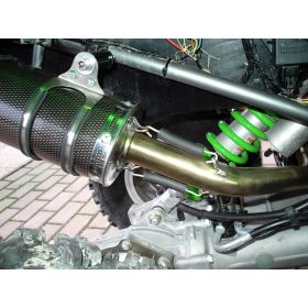 GPR genehmigte vollständige Auspuffanlage Furore Schwarz für Kawasaki Kfx 700