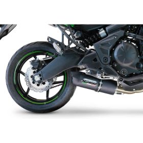 GPR Komplett-Rennsportauspuff Furore Schwarz für Kawasaki Versys 650 2021-2022