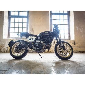 Marmitta slip-on GPR m3 nero in titanio omologata per ducati scrambler 800 2015-2016
