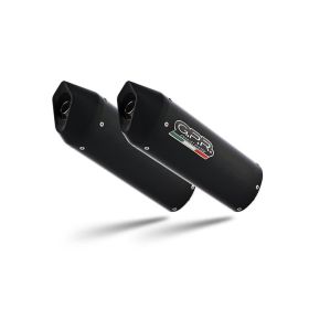 GPR Slip-On Auspuffanlagen Furore Schwarz Genehmigt für Ducati Monster 696