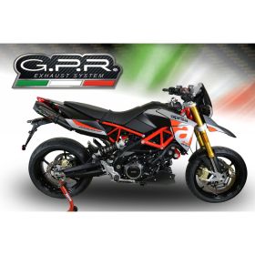 GPR gp evo4 poppy homologated slip-on exhausts for Aprilia Dorsoduro 900