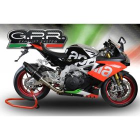 GPR Furore Black Slip-On Auspuff genehmigt für Aprilia Tuono 1100 V4 RR