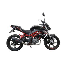 Échappement complet GPR Furore Evo4 Noir avec catalyseur pour Benelli BN 125 2018-2020