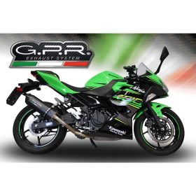 GPR Slip-On Auspuff Furore Evo4 Schwarz für Kawasaki Z 400 2018-2022