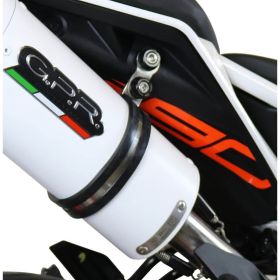 GPR Deeptone Stainless Steel Slip-On Silencer Approved for KTM Duke 390 2017-2020