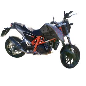 GPR Furore Evo4 Slip-On Auspuff Schwarz für KTM Duke 690 2012-2016