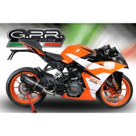GPR Furore Evo4 Black Slip-On Auspuff für KTM RC 125 2017-2020