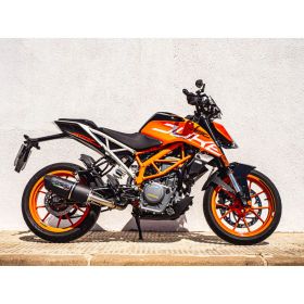 GPR Slip-on Auspuff Furore Evo4 Schwarz für KTM Duke 250 2017-2020