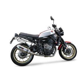GPR Komplettauspuff Satinox genehmigt mit Katalysator für Yamaha XSR 700 2017-2020